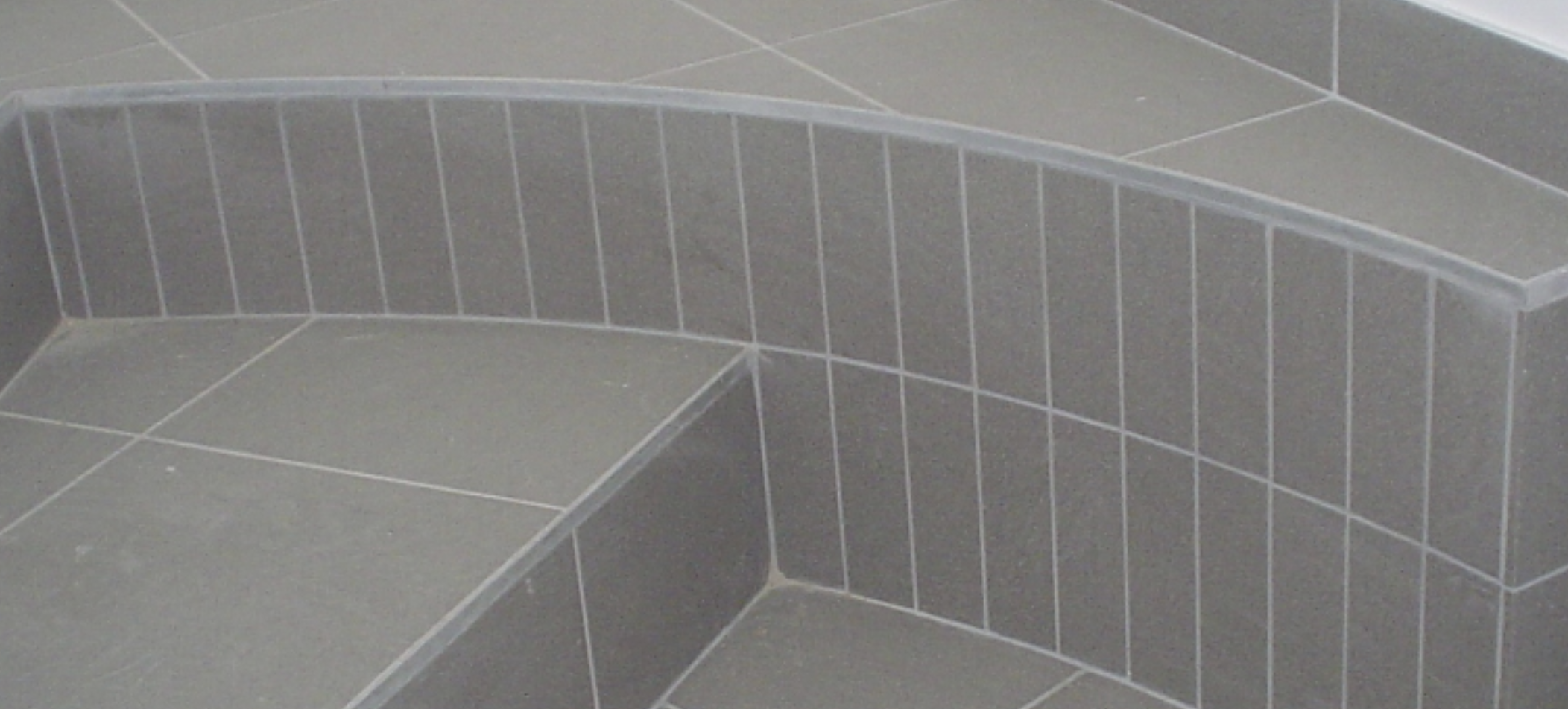 Detalj stubišta - zakrivljeni rubovi